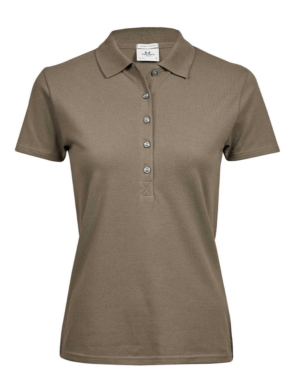 Luxuriöses Stretch-Polohemd für Damen - Ton
