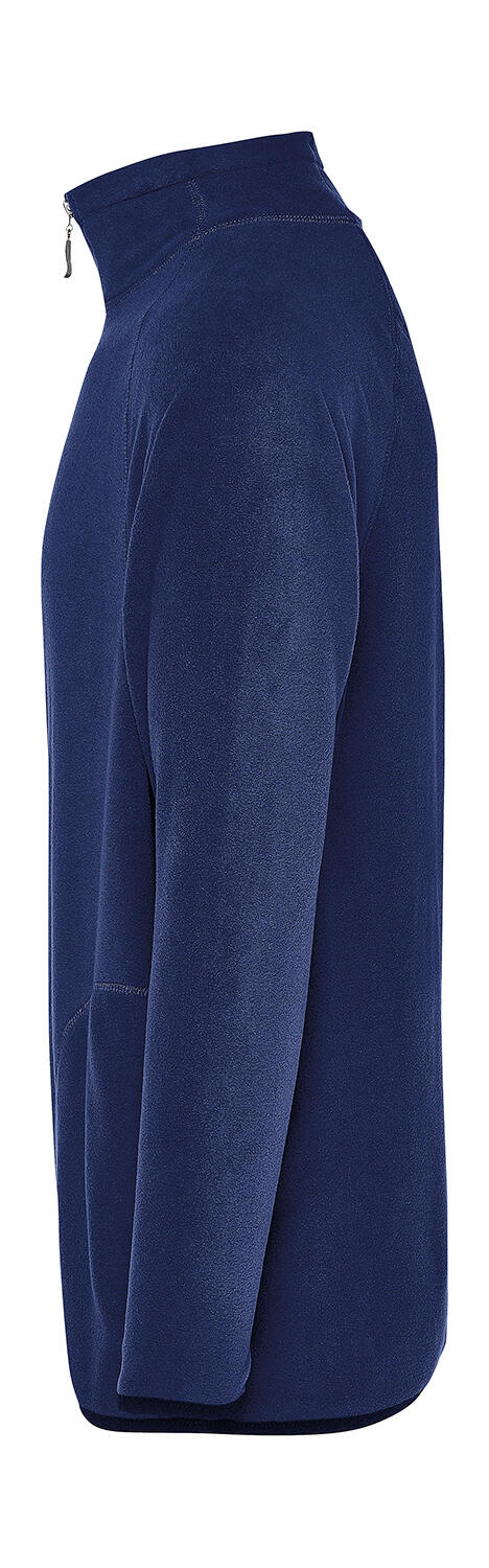 Herren-Pullover mit durchgehendem Reißverschluss, ohne Etikett, aus charakteristischem Mikrofleece