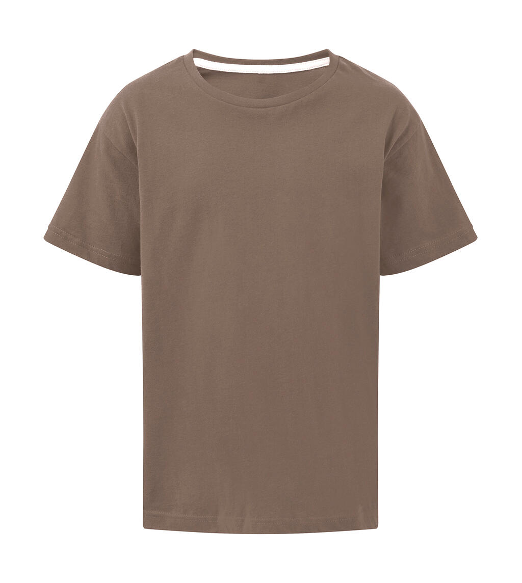 Signature Kinder-T-Shirt ohne Etikett - 709 - DUNKLES TAUPE