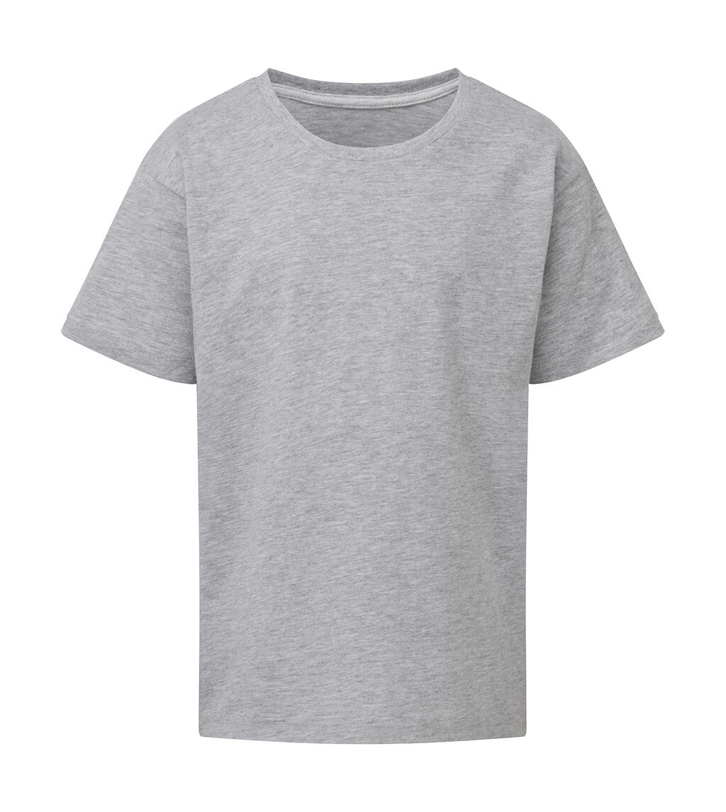 Signature Kinder-T-Shirt ohne Etikett - LIGHT OXFORD
