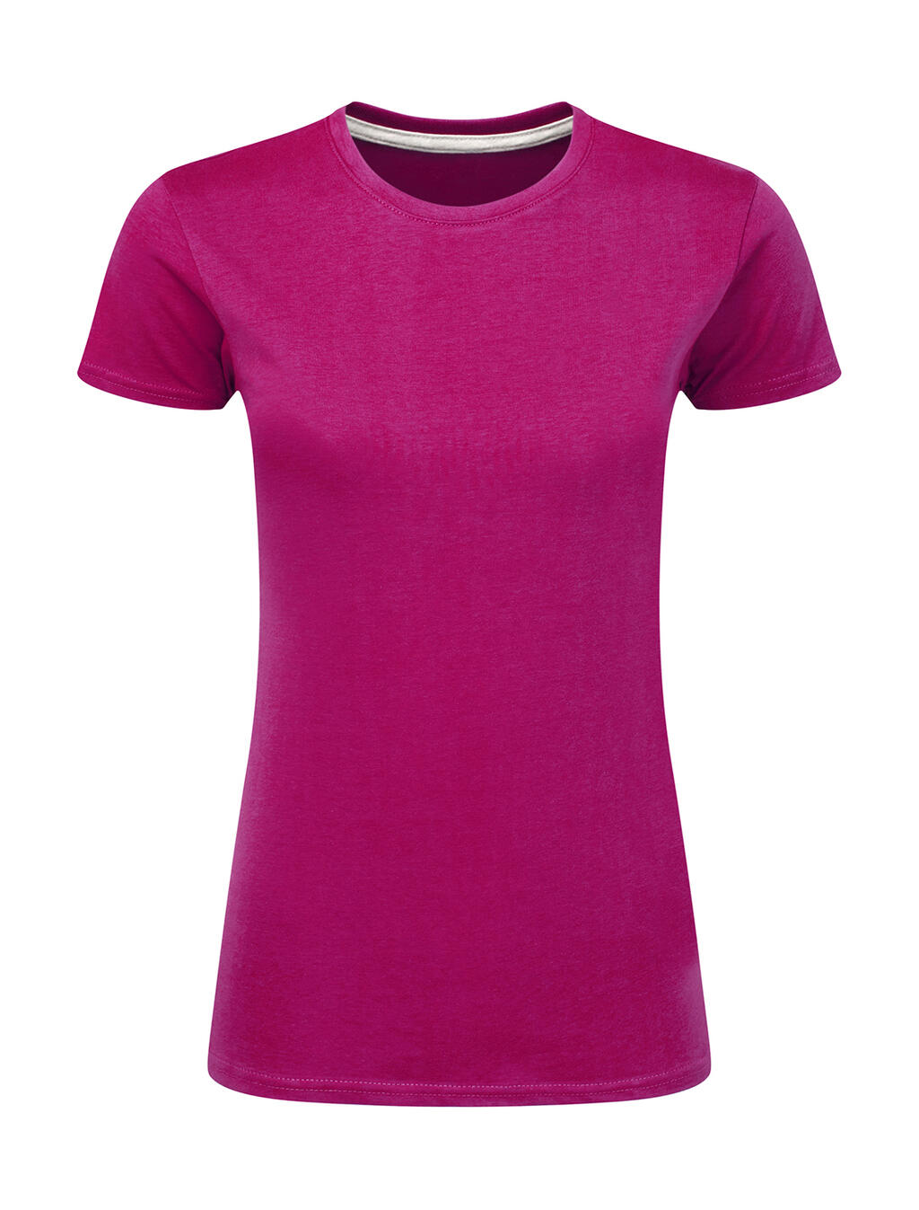 Damen-T-Shirt mit Markenlogo (ohne Etikett) - 423 - Dunkelrosa