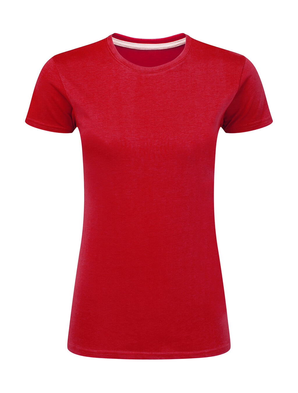 Damen-T-Shirt mit Markenlogo (ohne Etikett) - Rot