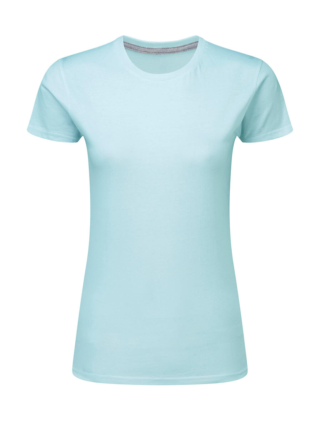 Damen-T-Shirt mit Markenlogo (ohne Etikett) - 308 - Engelsblau