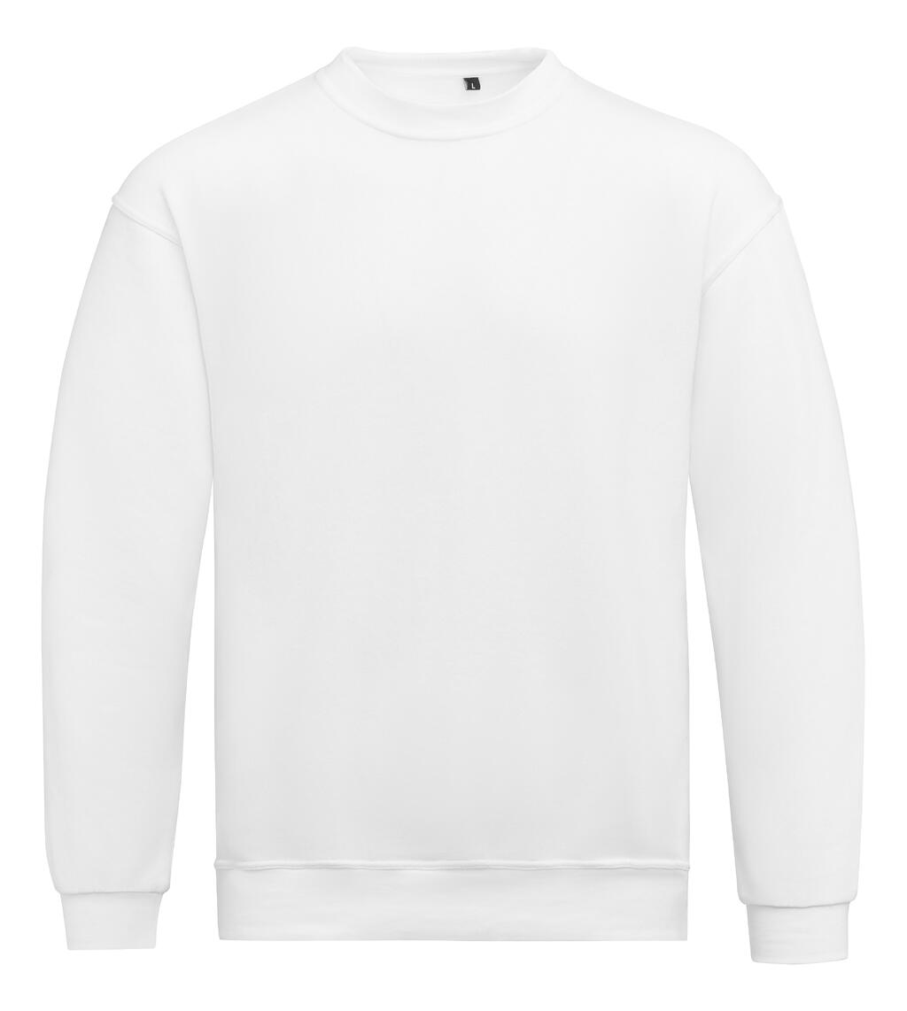 Unisex-Sweatshirt mit Rundhalsausschnitt - Weiß