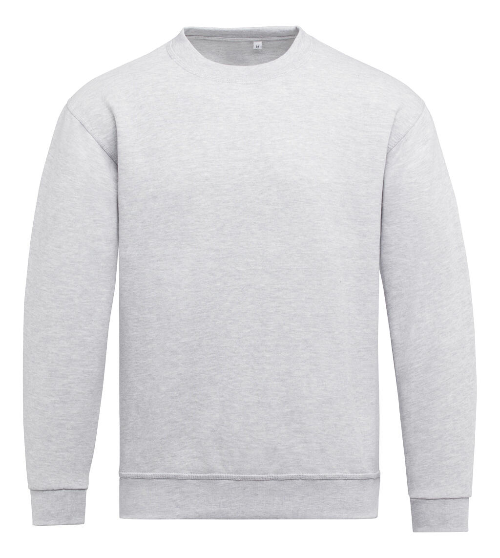 Unisex-Sweatshirt mit Rundhalsausschnitt - Heidegrau