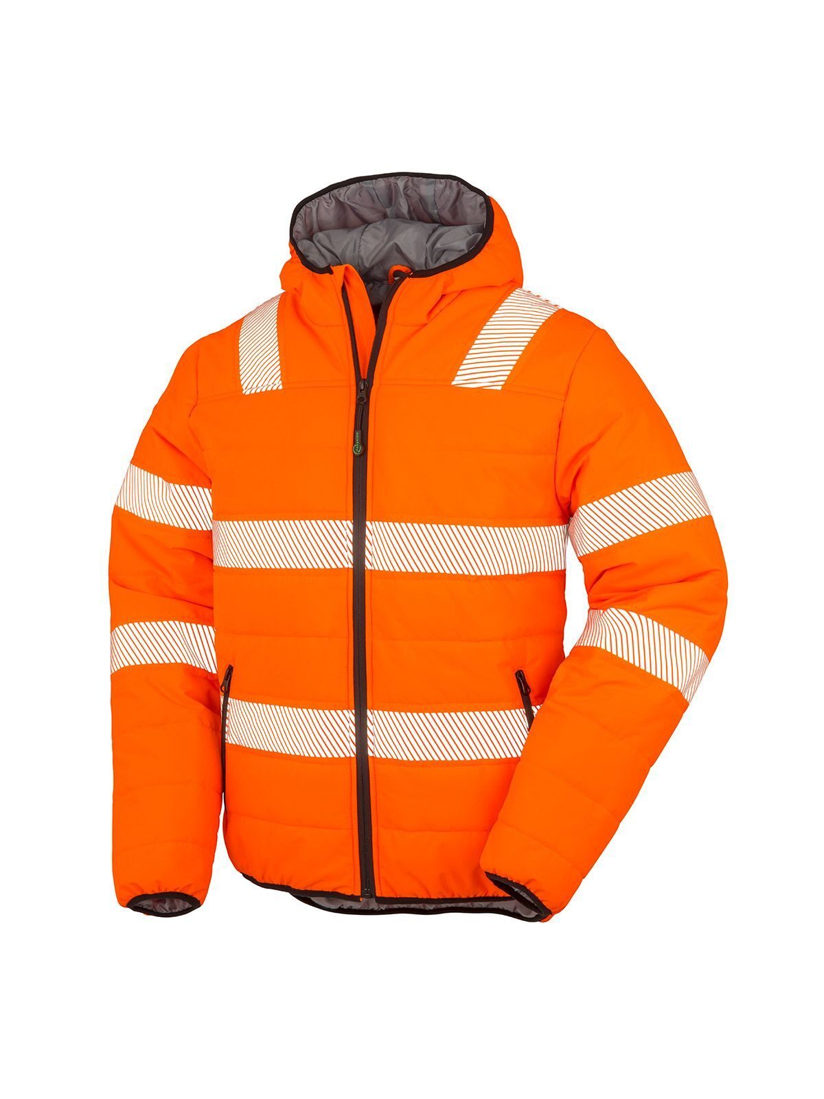 Gepolsterte Sicherheitsjacke aus recyceltem Ripstop-Gewebe - FORA - FLUO ORANGE