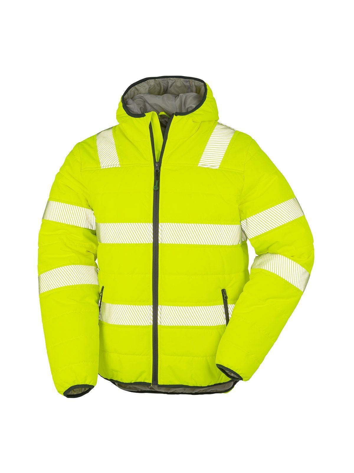 Gepolsterte Sicherheitsjacke aus recyceltem Ripstop-Gewebe - FYEL - FLUO GELB