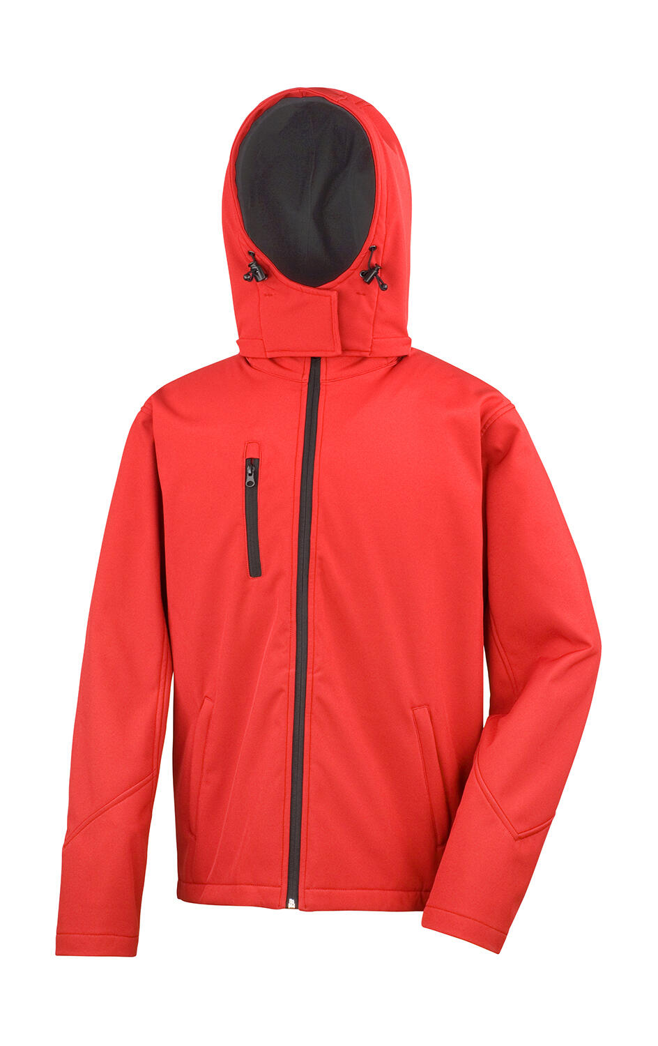 TX Performance Softshelljacke mit Kapuze - Rot/Schwarz