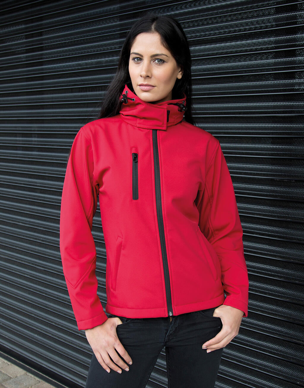 Damen-Softshelljacke TX Performance mit Kapuze