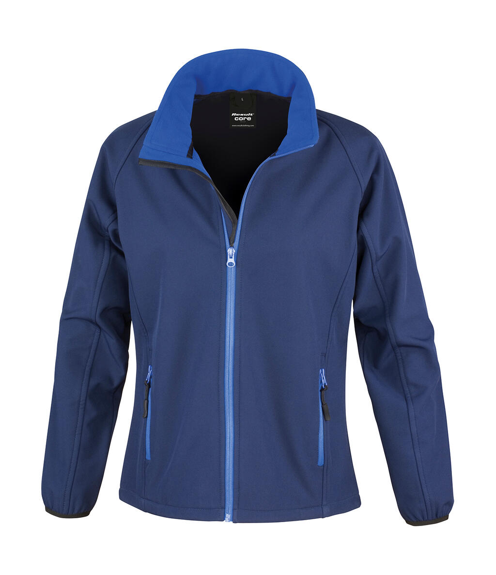 Bedruckbare Softshelljacke für Damen - - MARINE