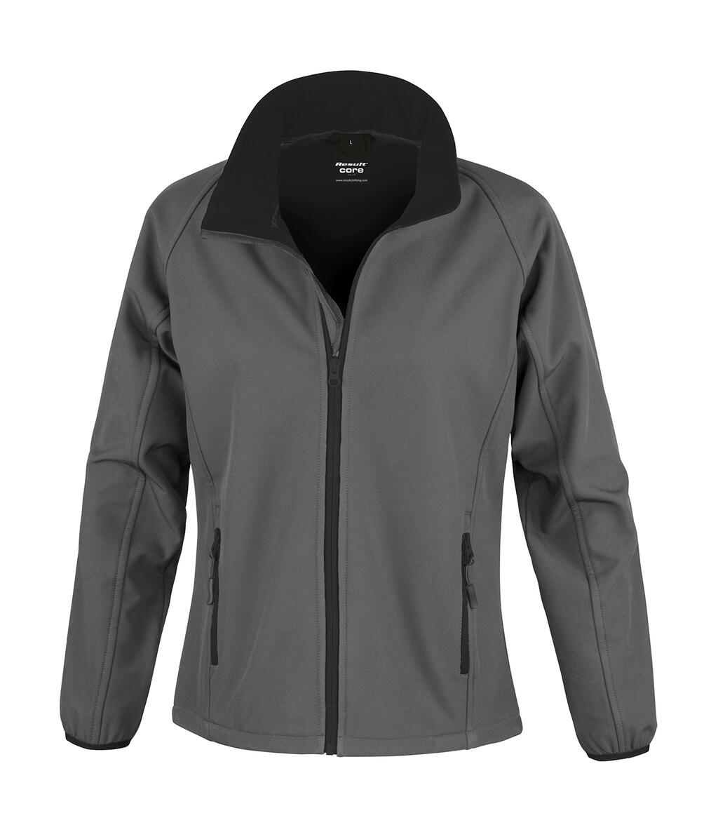 Bedruckbare Softshelljacke für Damen - 188 - ANTHROHKOHL-SCHWARZ