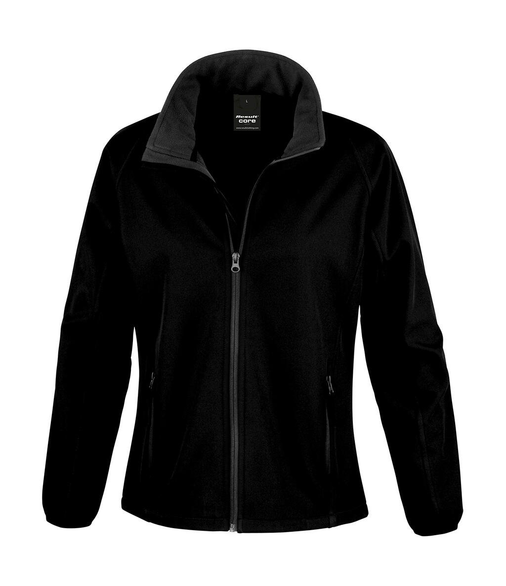 Bedruckbare Softshelljacke für Damen - 177 - SCHWARZ-SCHWARZ