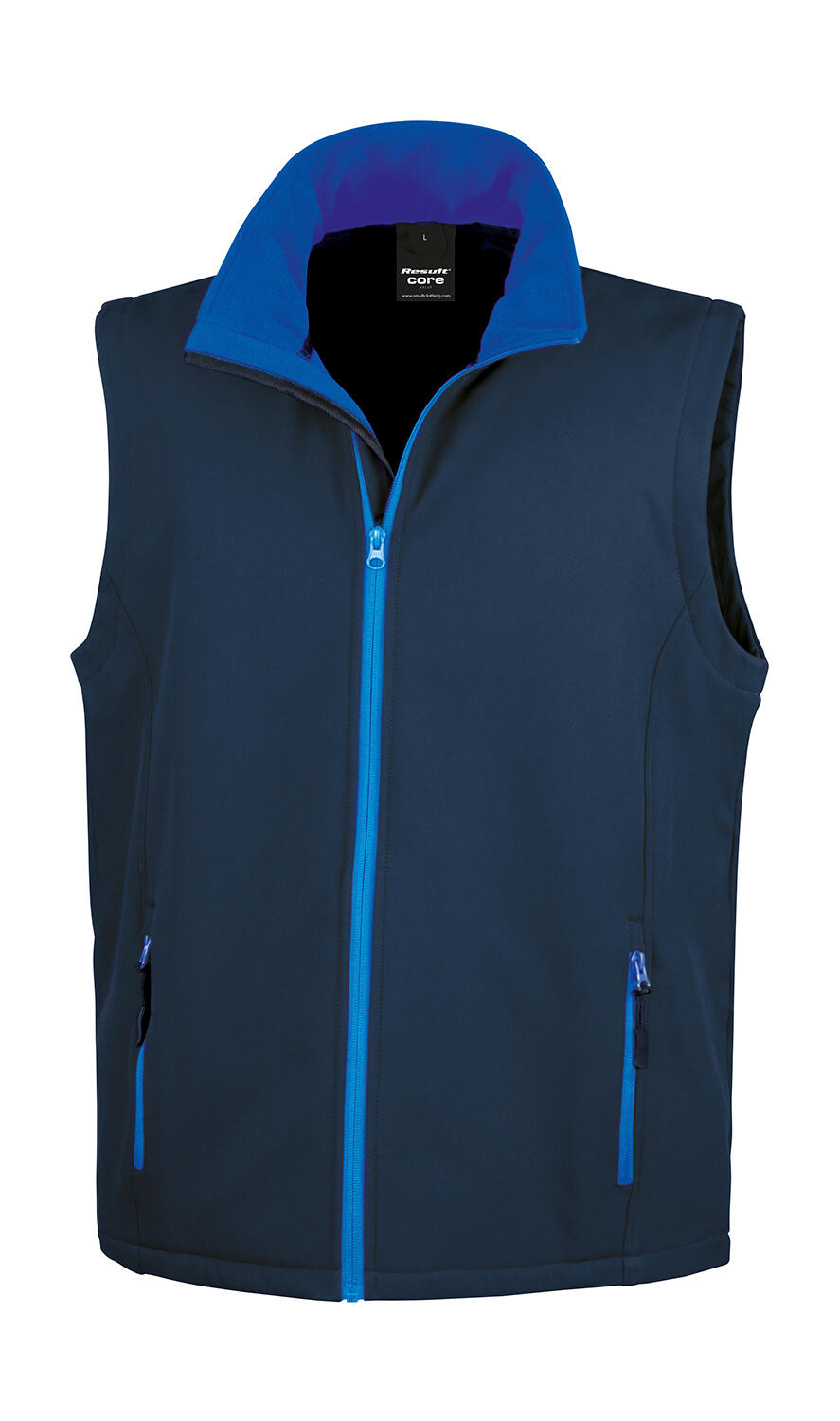 Bedruckbare Softshell-Weste - - Marine