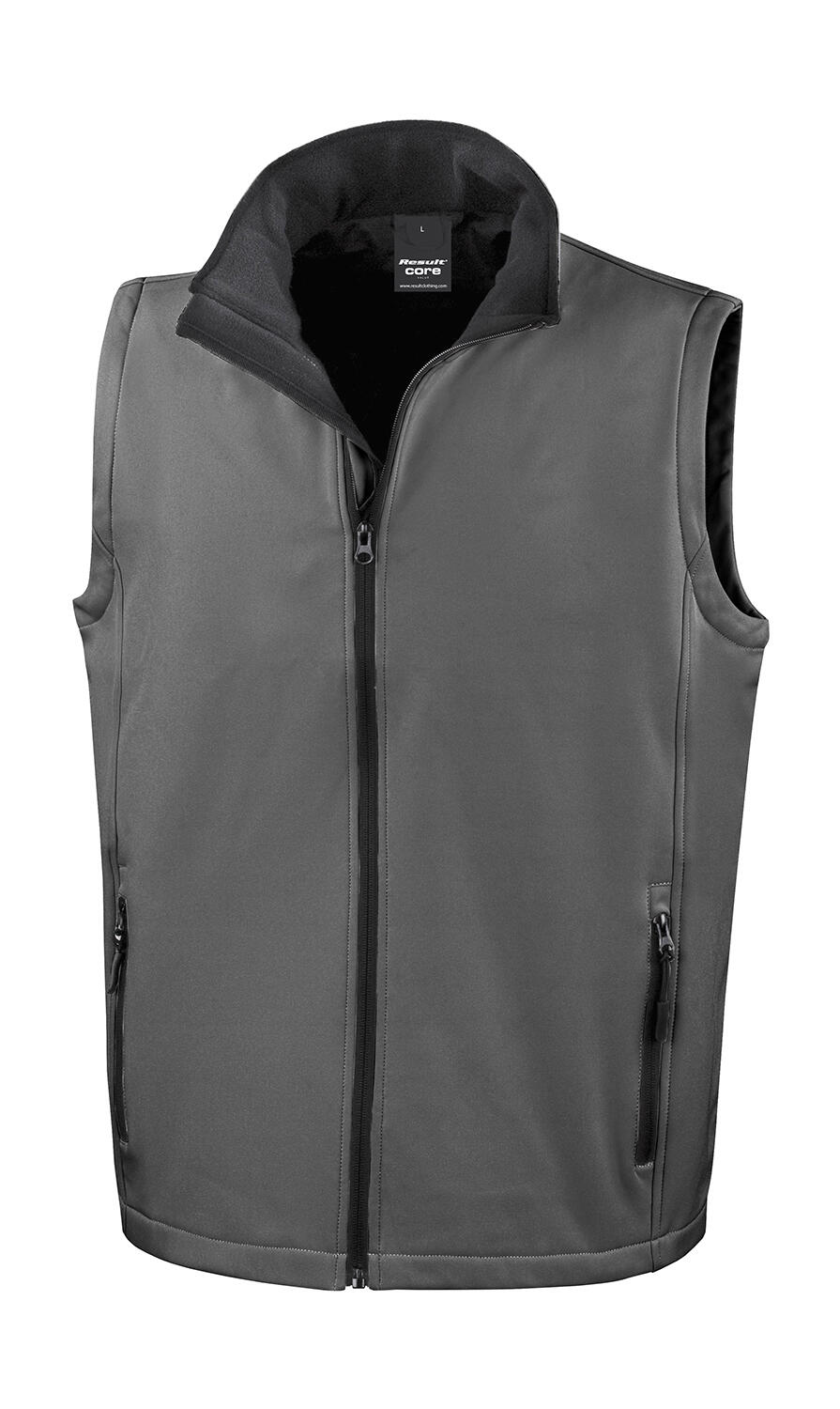 Bedruckbare Softshell-Weste - 188 - Schwarz
