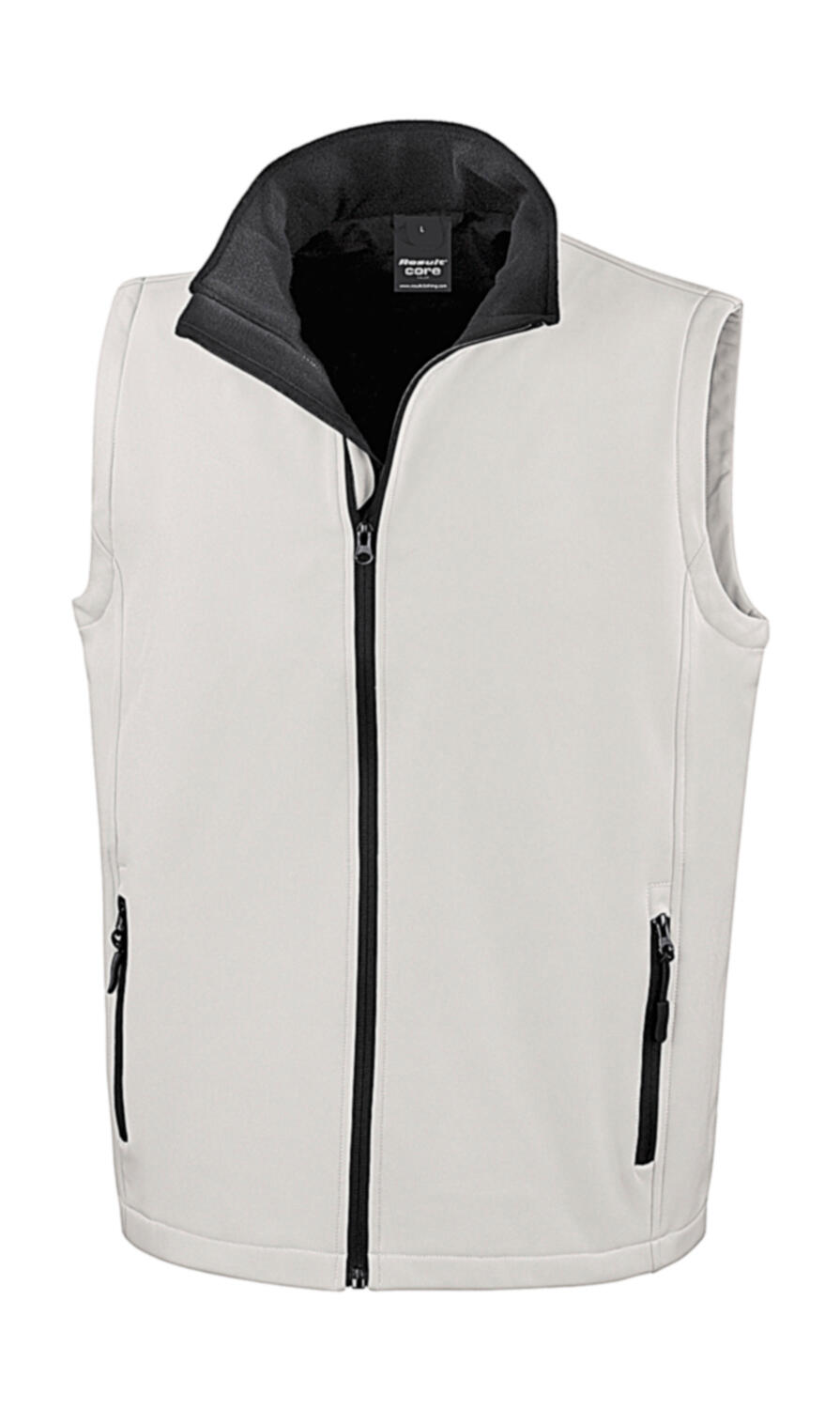 Bedruckbare Softshell-Weste - 056 - Schwarz