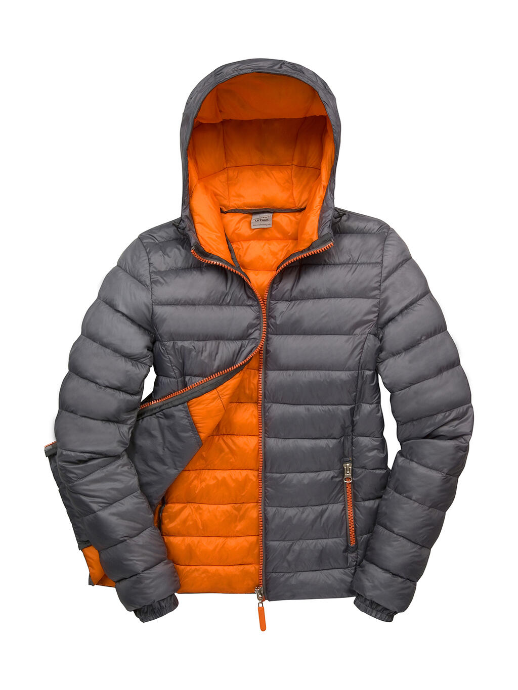 Damen-Kapuzenjacke Snow Bird - 162 - GRAU-ORANGE