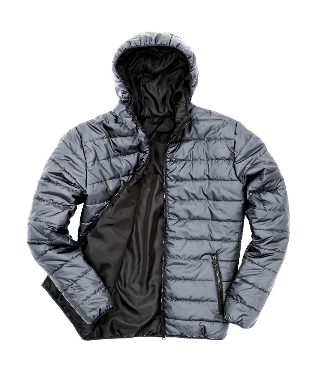 Wattierte Jacke - 196 - Frost Grau-Schwarz