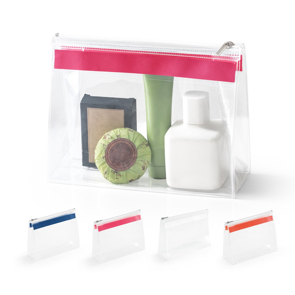 CHASTAIN. Transparente EVA-Tasche mit Reißverschluss.
