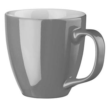 PANTHONY. 450 ml hydroglasierter Porzellanbecher. - 113 - Grau