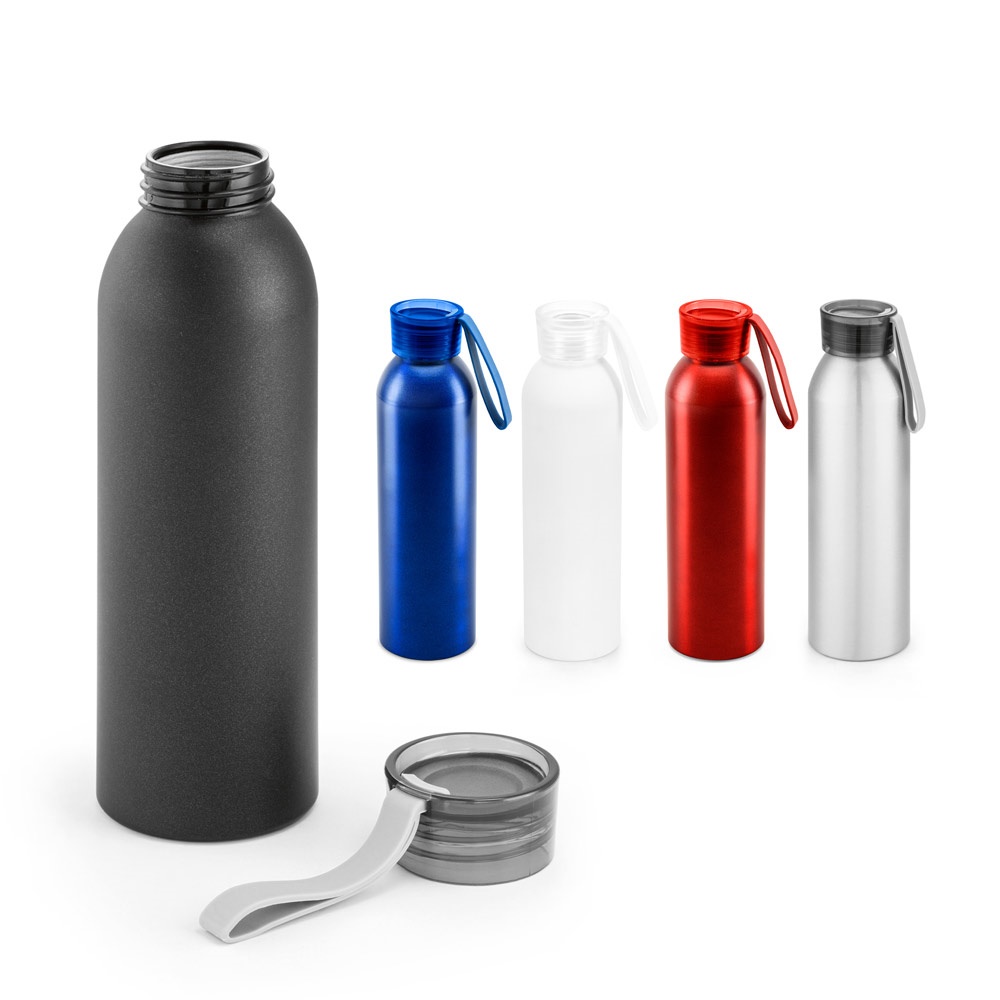 RIO. Wasserflasche aus recyceltem Aluminium (100 % rAL) mit PP-Verschluss, 660 ml