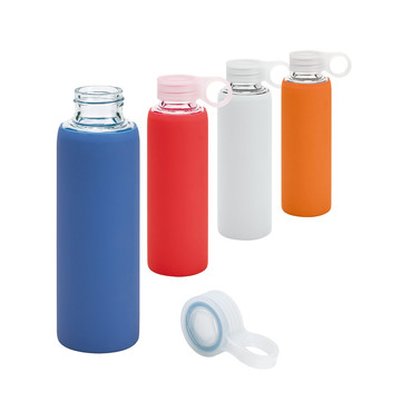 DHABI. 380 ml Sport-Trinkflasche aus Borosilikatglas.