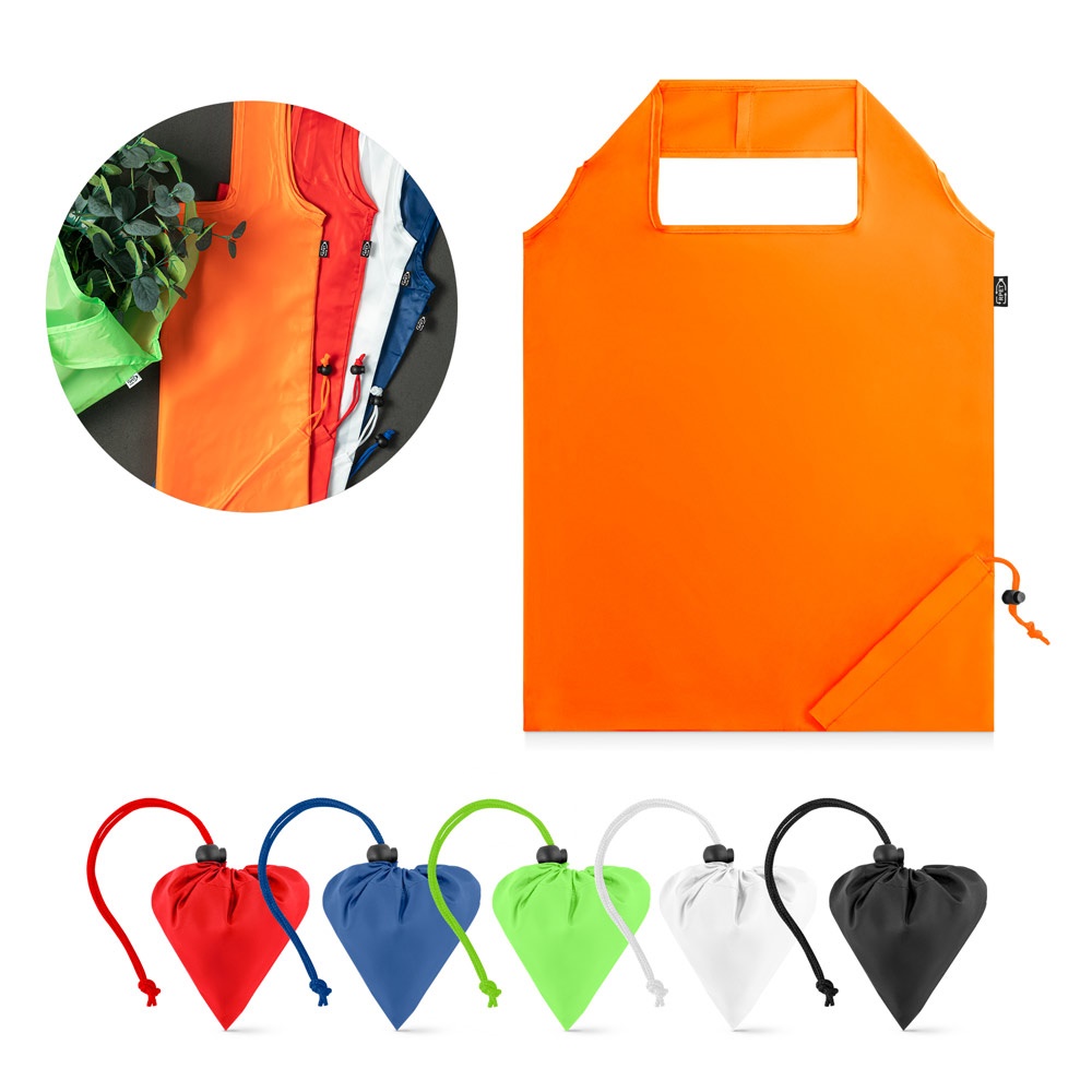 BEIRA. Faltbare Einkaufstasche aus 190T recyceltem Polyester (100 % rPET).