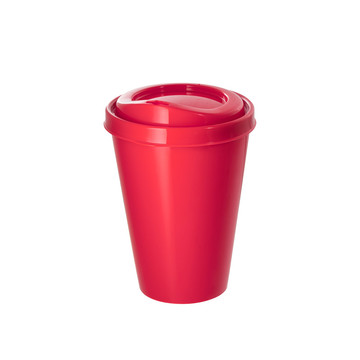 FRAPPÉ. Wiederverwendbarer PP-Becher, 430 ml - 105 - Rot