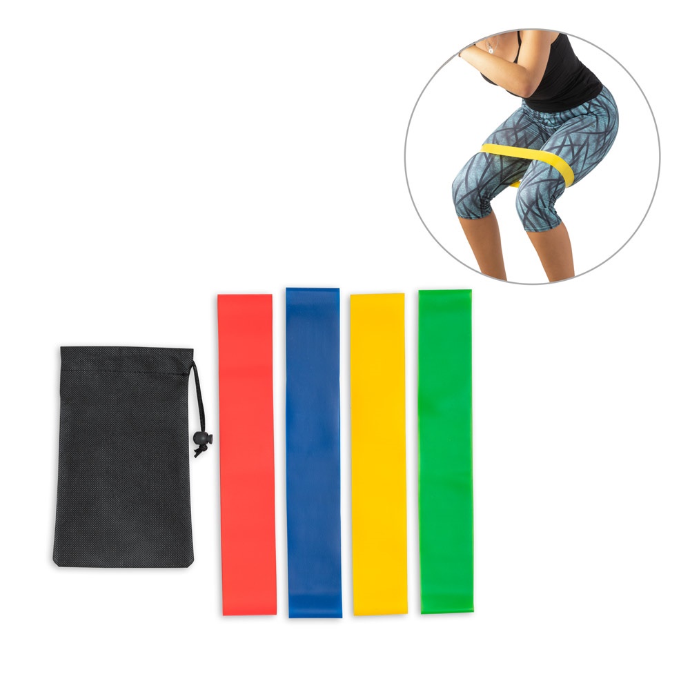 BURPEE. Set aus Gummibändern mit Vliesstoffhülle