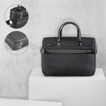 EMPIRE SUITCASE II. Executive 15,6" Laptop-Aktentasche aus Kunstleder.