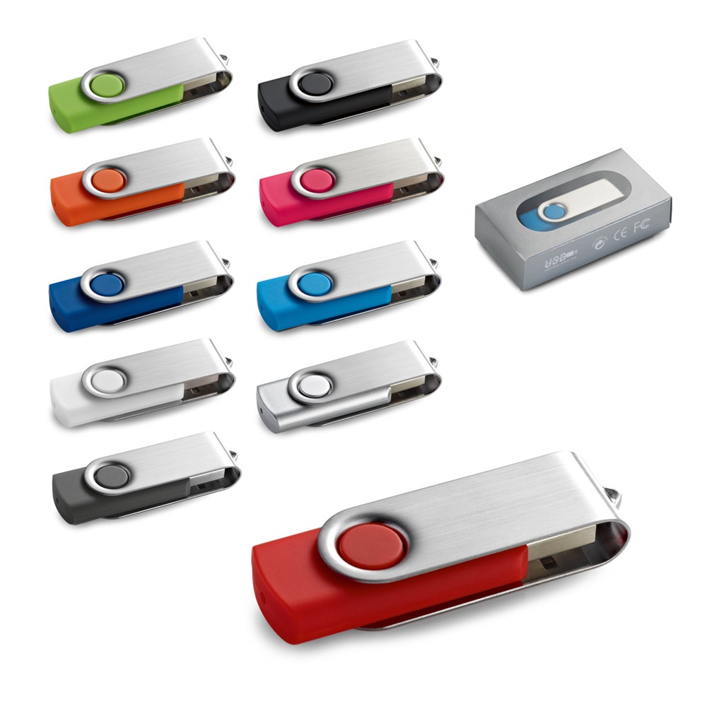 CLAUDIUS 8GB. 8GB USB-Stick mit Metallclip.