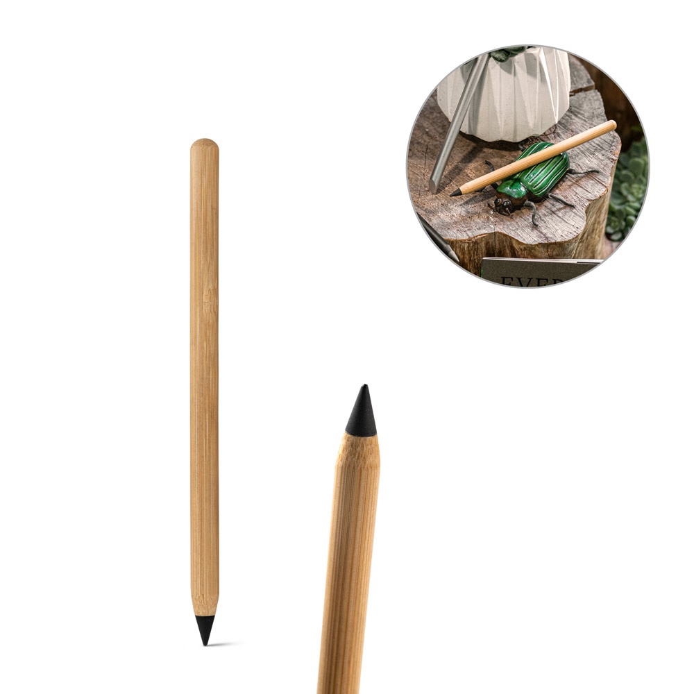 INFINITY. Tintenloser Bambusstift mit Graphitspitze.