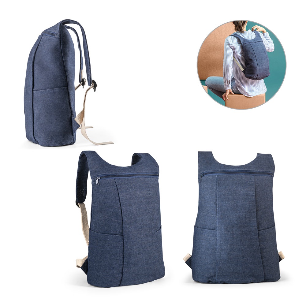 DENIM BPACK. Sportrucksack aus Denim (300 g/m²)