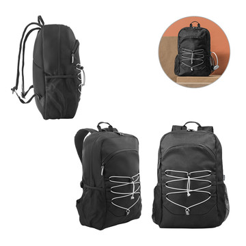 DELFOS RUCKSACK. Laptop-Rucksack aus recyceltem 300D-Polyester und recyceltem 600D-Polyester mit reflektierenden Elementen.