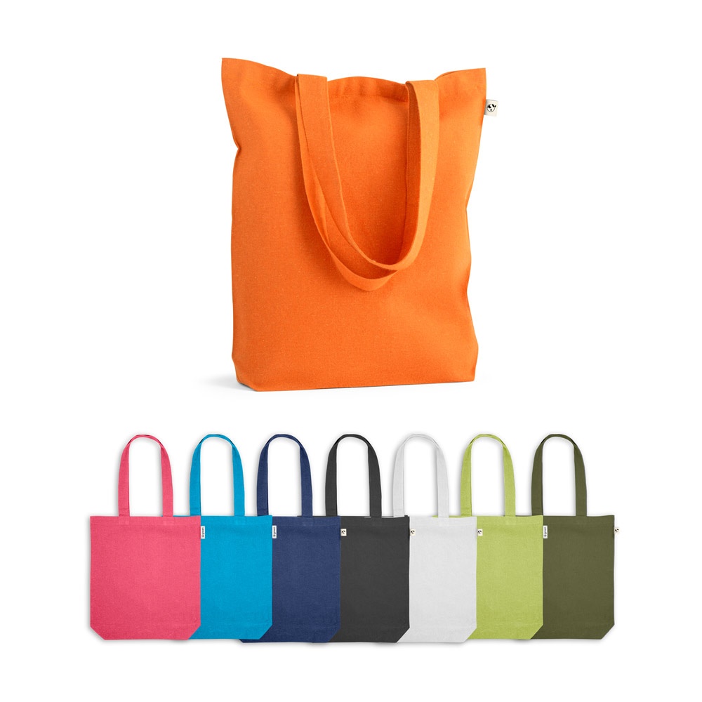 MERIDA. Tasche (220 g/m²) aus Baumwolle (50 %), recycelter Baumwolle (30 %) und Polyester (20 % rPET)