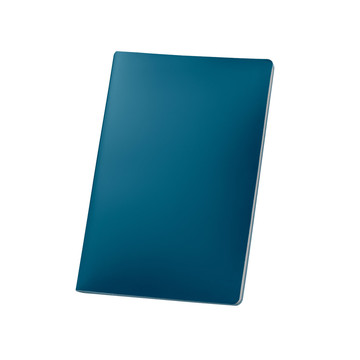 QUEIROS. A5-Notizblock mit wasserabweisendem Einband - 104 - Blau