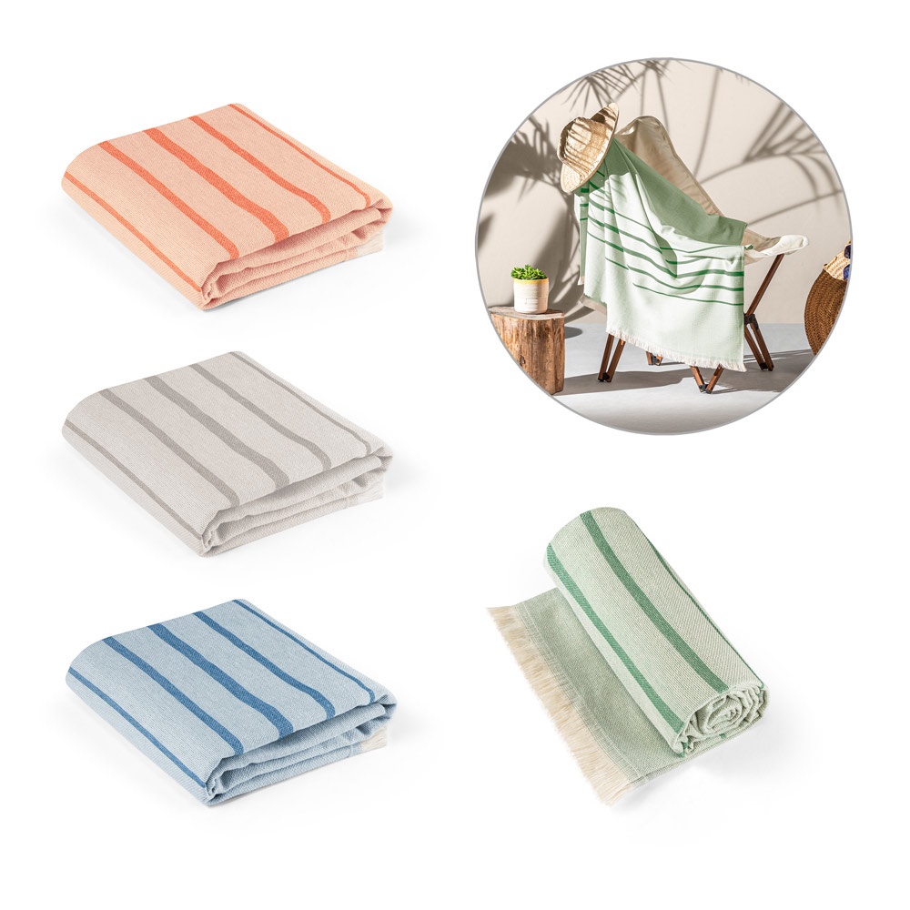 CAPLAN. Multifunktionshandtuch (260 g/m²) aus 90 % Baumwolle und 10 % recycelter Baumwolle.
