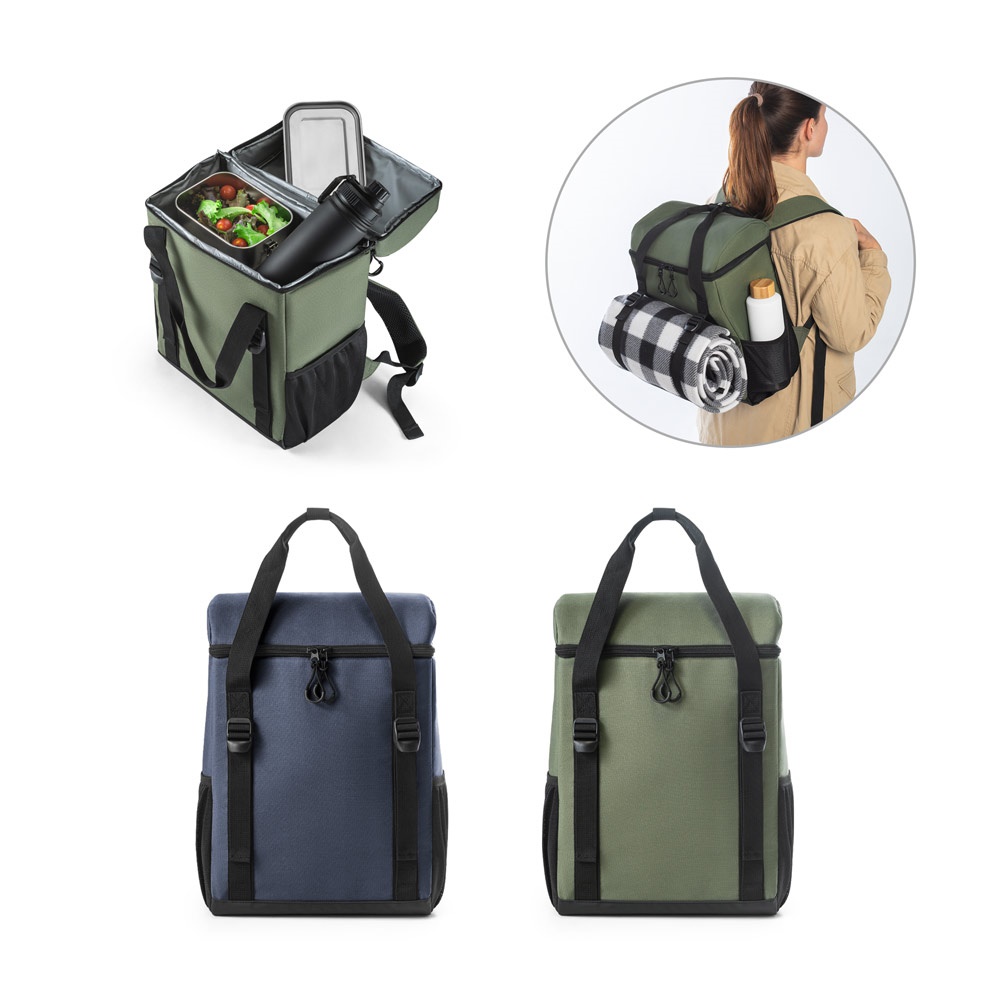 ROMA L. 16L gepolsterter Thermorucksack aus 600D Ripstop-Recycling-Polyester