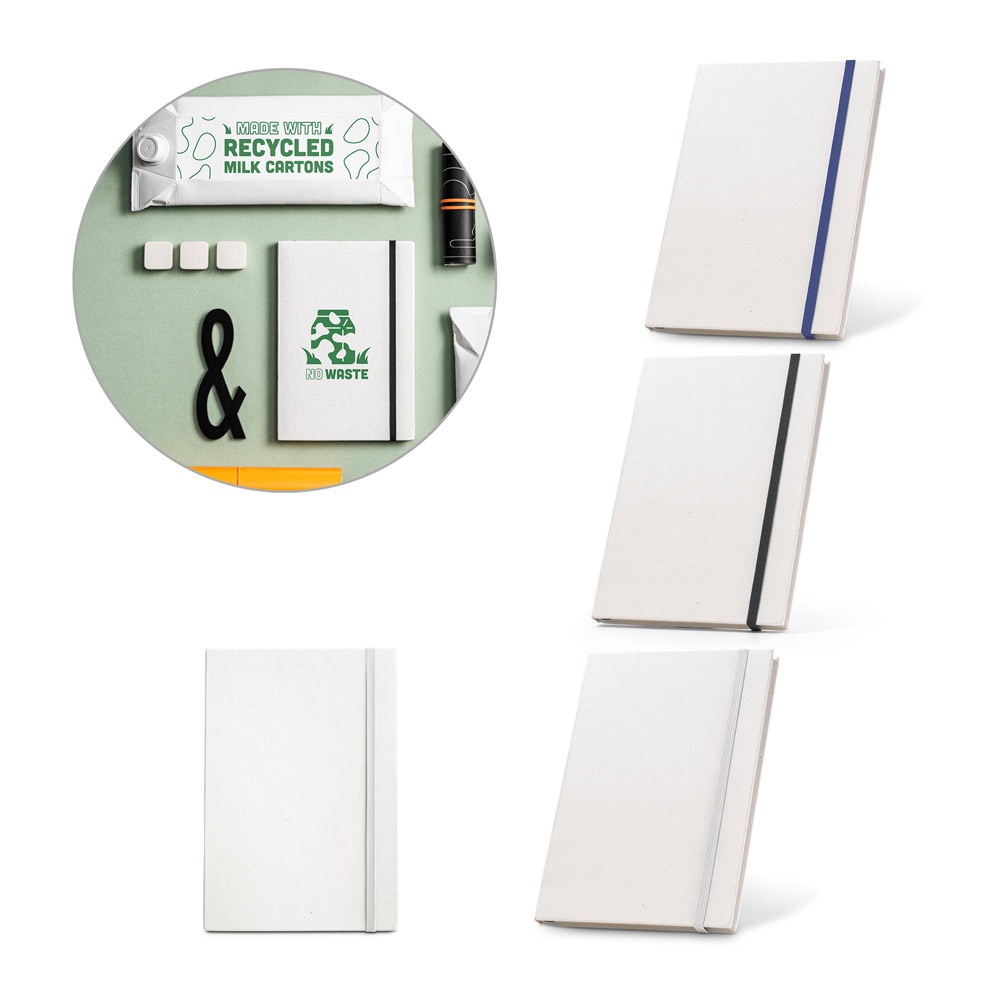 MILKY. A5-Notizbuch mit Hardcover aus 100 % Recyclingpapier.