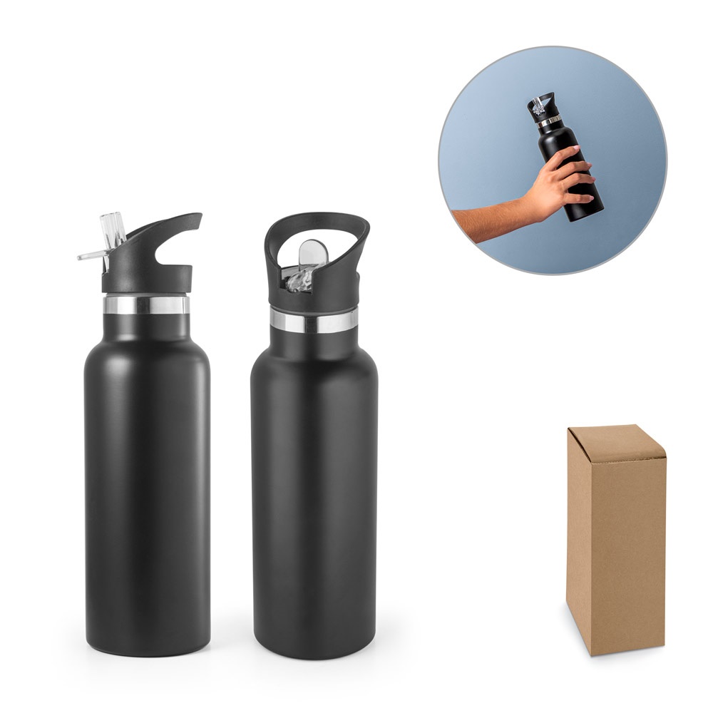 NORTON. Edelstahl-Trinkflasche mit PP-Verschluss, 570 ml
