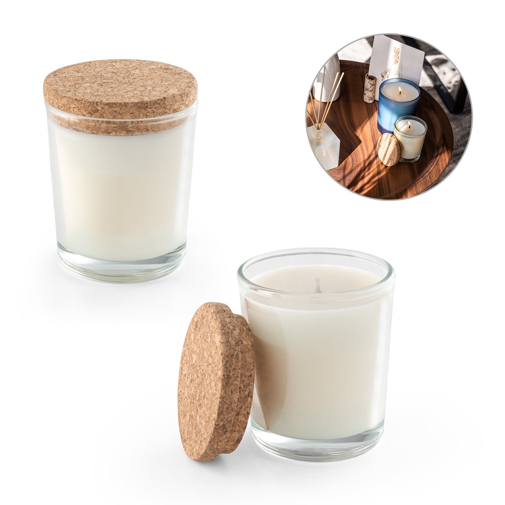 ZEN 80. Duftkerze im Glas mit Korkdeckel, 80 g