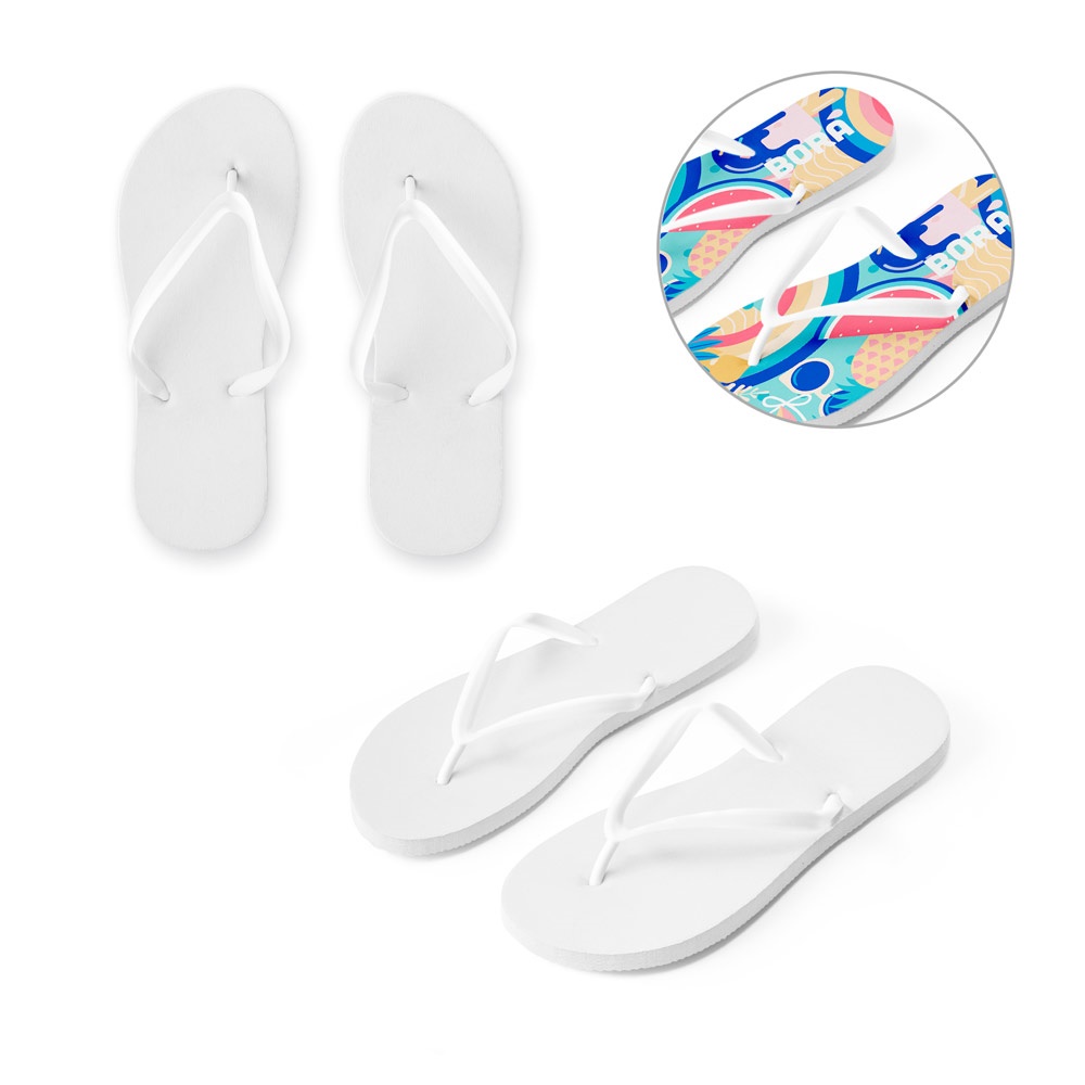 BALI S/M. Flip-Flops mit vollständig individualisierbaren Sublimationssohlen