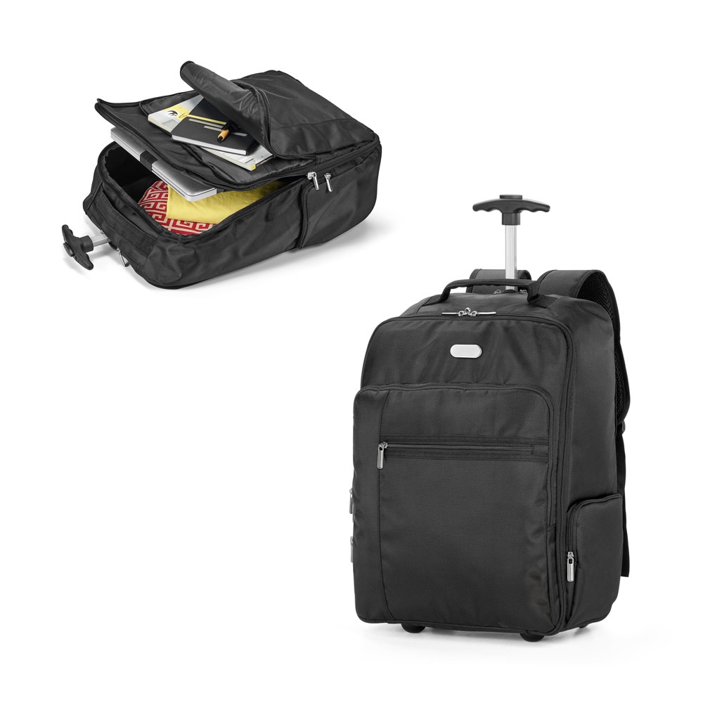 AVENIR. 17" Laptop-Trolley-Rucksack aus 1680D und 300D Polyester.