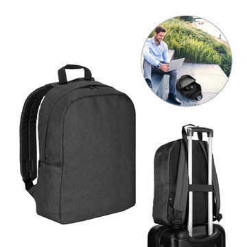 GIJON. Laptop-Rucksack aus hochdichtem 600D-Recyclingpolyester mit Futter aus 210D-Recyclingpolyester.