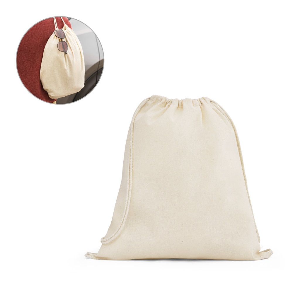 DAHAB. Beutel mit Kordelzug aus 100 % Baumwolle (140 g/m²)
