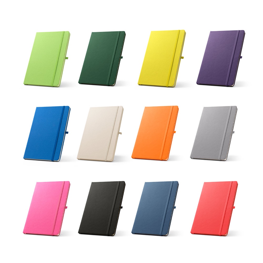 ANNE. A5 Notizblock aus recyceltem Polyester (100 % rPET) mit linierten Seiten