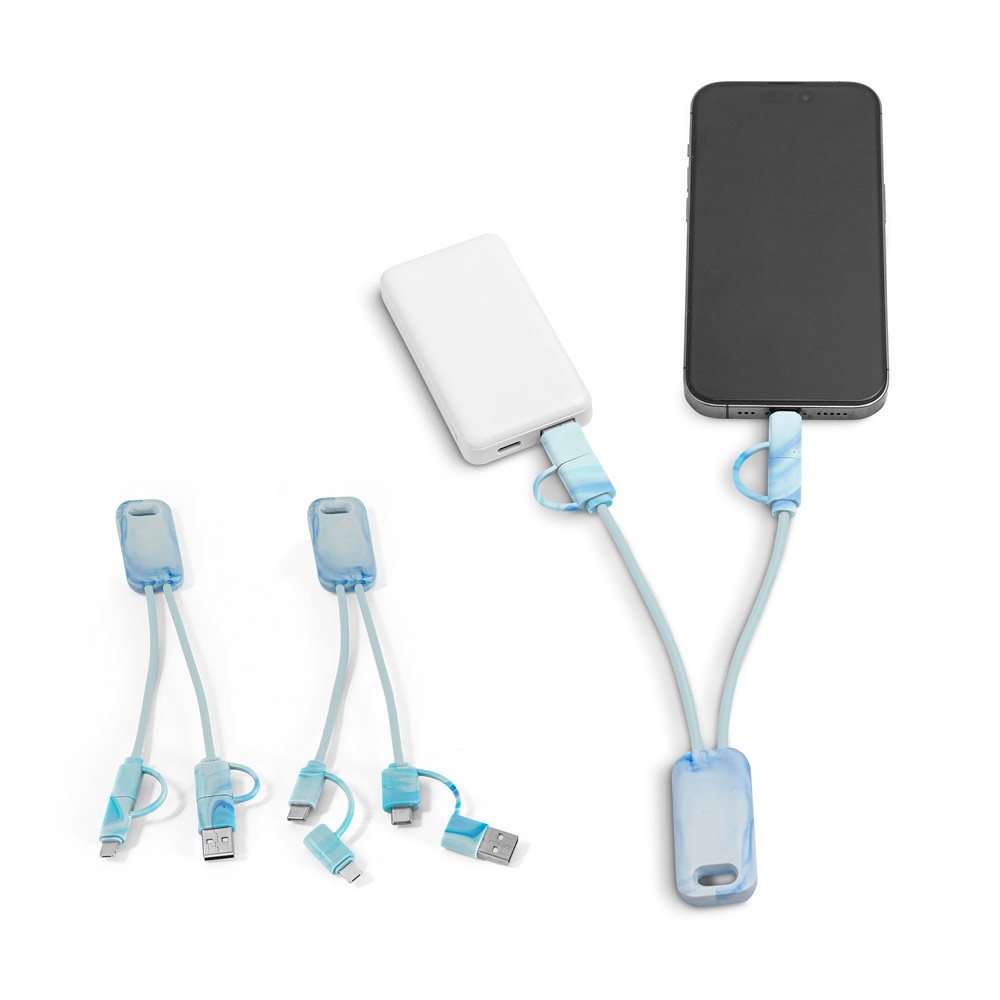 BERNERS. 6-in-1 Superschnelles USB-Kabel aus recyceltem PET (100 % rPET)