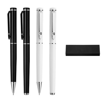 CALIOPE SET. Set mit Rollerball-Stift und Metallkugelschreiber.