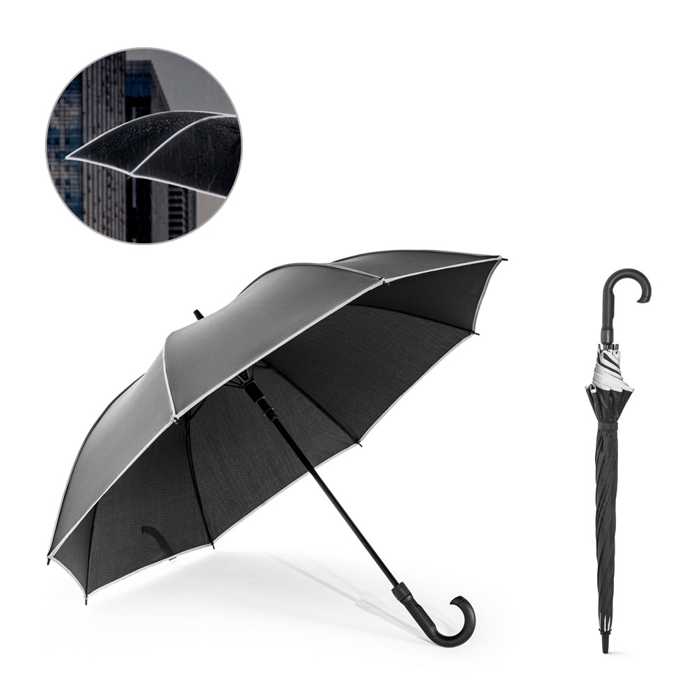 FINNLEY. 27" Regenschirm aus 190T Pongee winddichtem Recycling-Polyester (100% rPET)