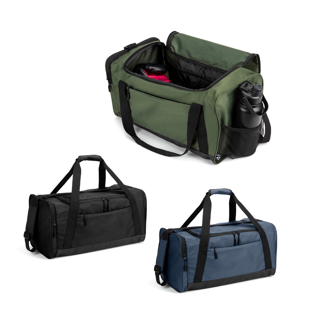 FARO. Sporttasche aus recycelter Baumwolle und recyceltem Polyester (380 g/m²)