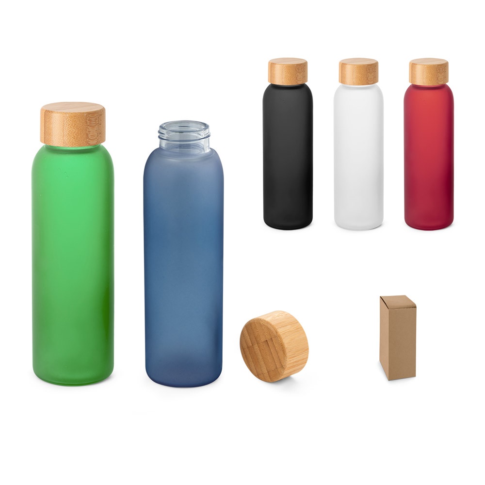 LILLARD GLASS. 520 ml Flasche aus mattiertem Glas.